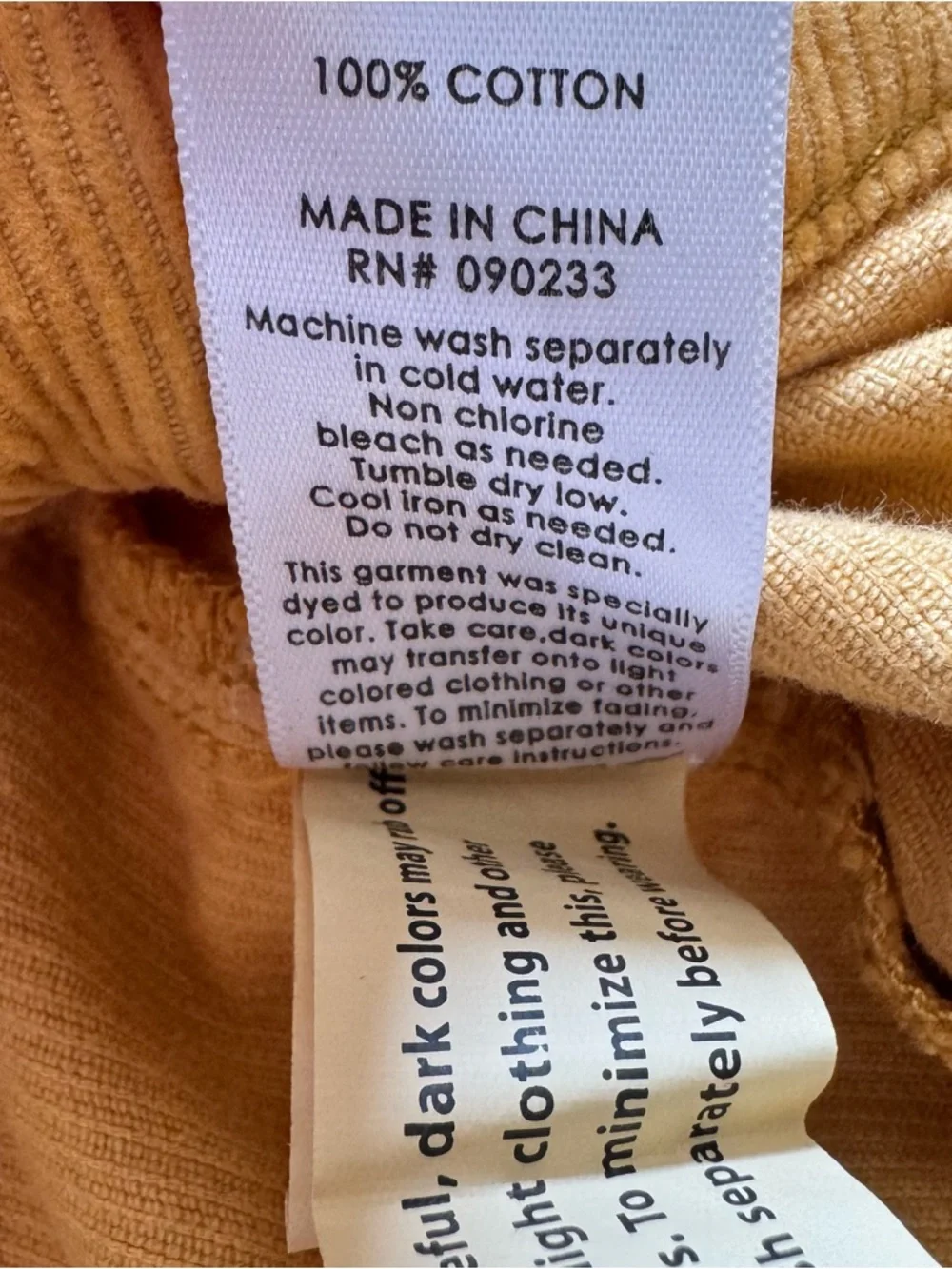 PacSun tagged hem golden